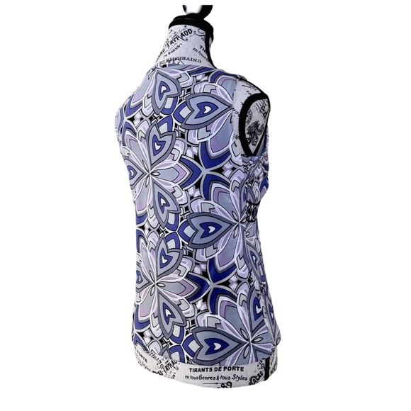 Tahari ASL Women’s Fitted Sleeveless Tank Top. Purple, Blue. 6 - Picture 5 of 11